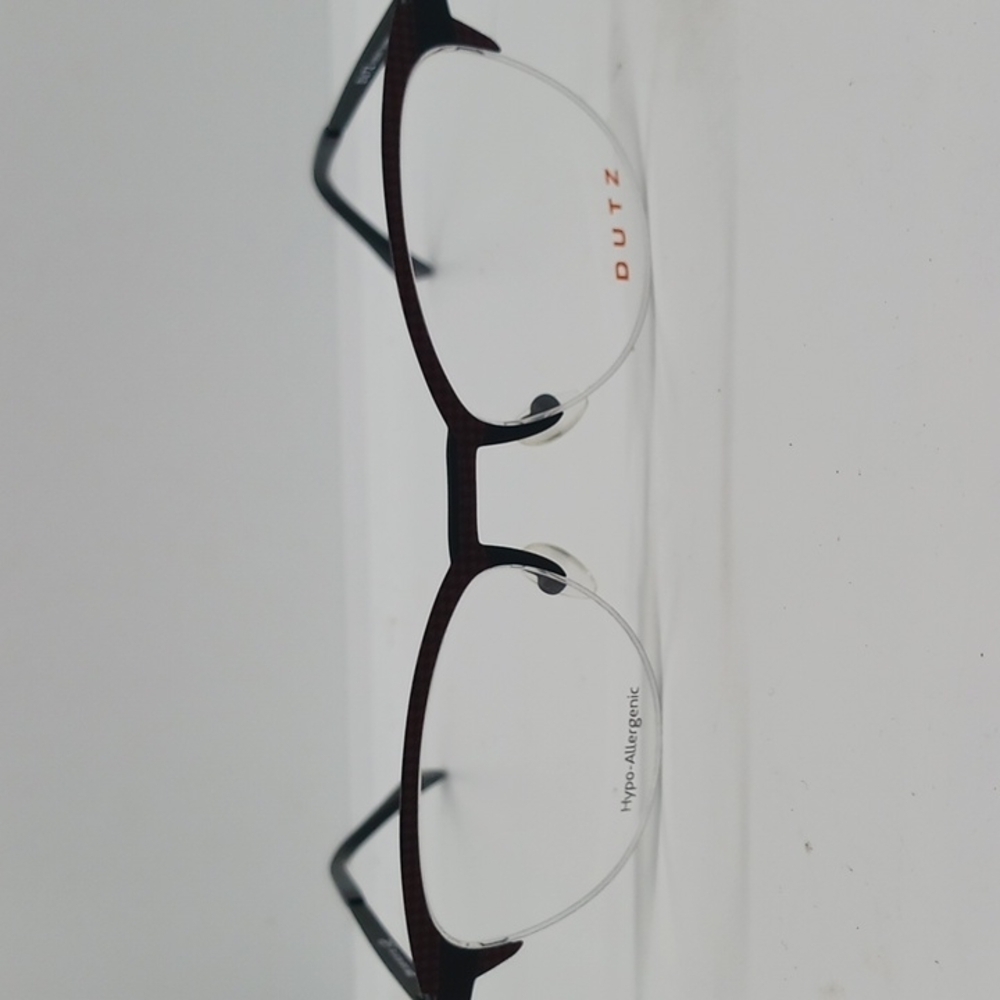 NWT WOMEN'S DUTZ EYEGLASS FRAMES 645 RED BLACK